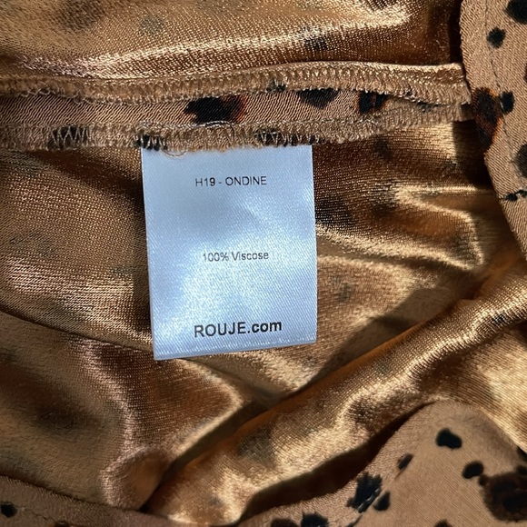 EUC ROUJE ONDINE LEOPARD DRESS - Picture 5 of 5